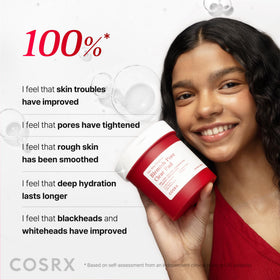 COSRX pad beside hand to show large pad size and coverage benefit