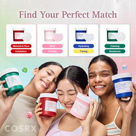 COSRX pad in hand showing scale and easy, travel-friendly use