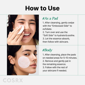 COSRX pad beside coin to show compact size and portability