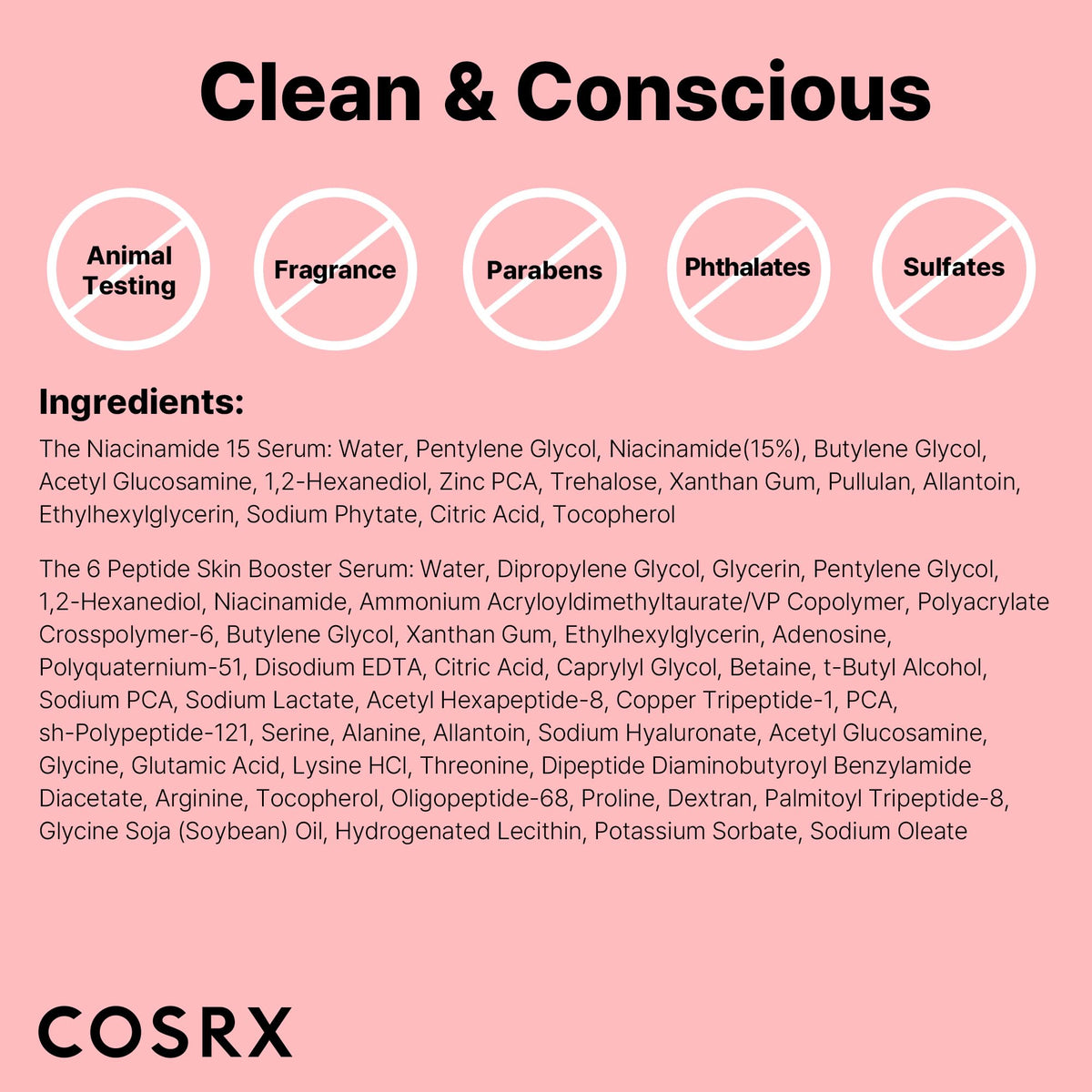 COSRX bottles held in hand to show actual size and travel friendly benefit