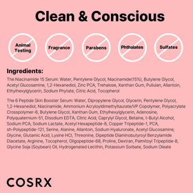 COSRX bottles held in hand to show actual size and travel friendly benefit