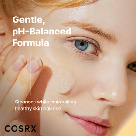 COSRX ingredient label close-up highlighting snail mucin and clean formulation