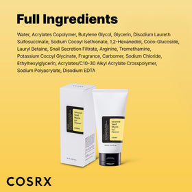 COSRX cleanser paired with toner and serum showing prepped skin for treatment