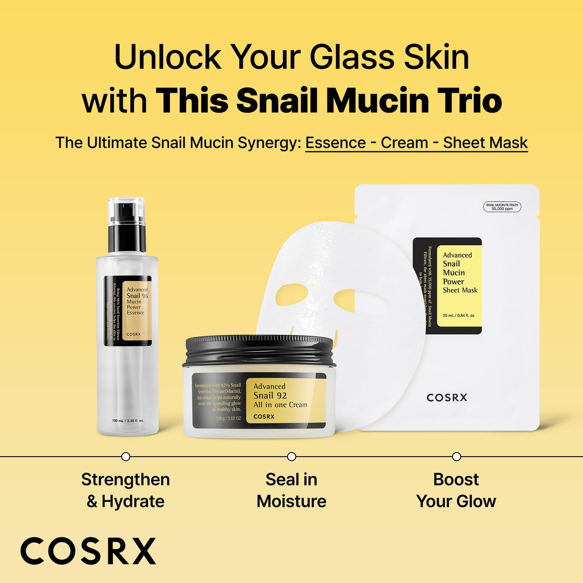 COSRX patting remaining serum into skin to lock in moisture benefit