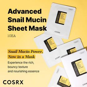 COSRX single sheet mask in wrapper emphasizing convenient self-care