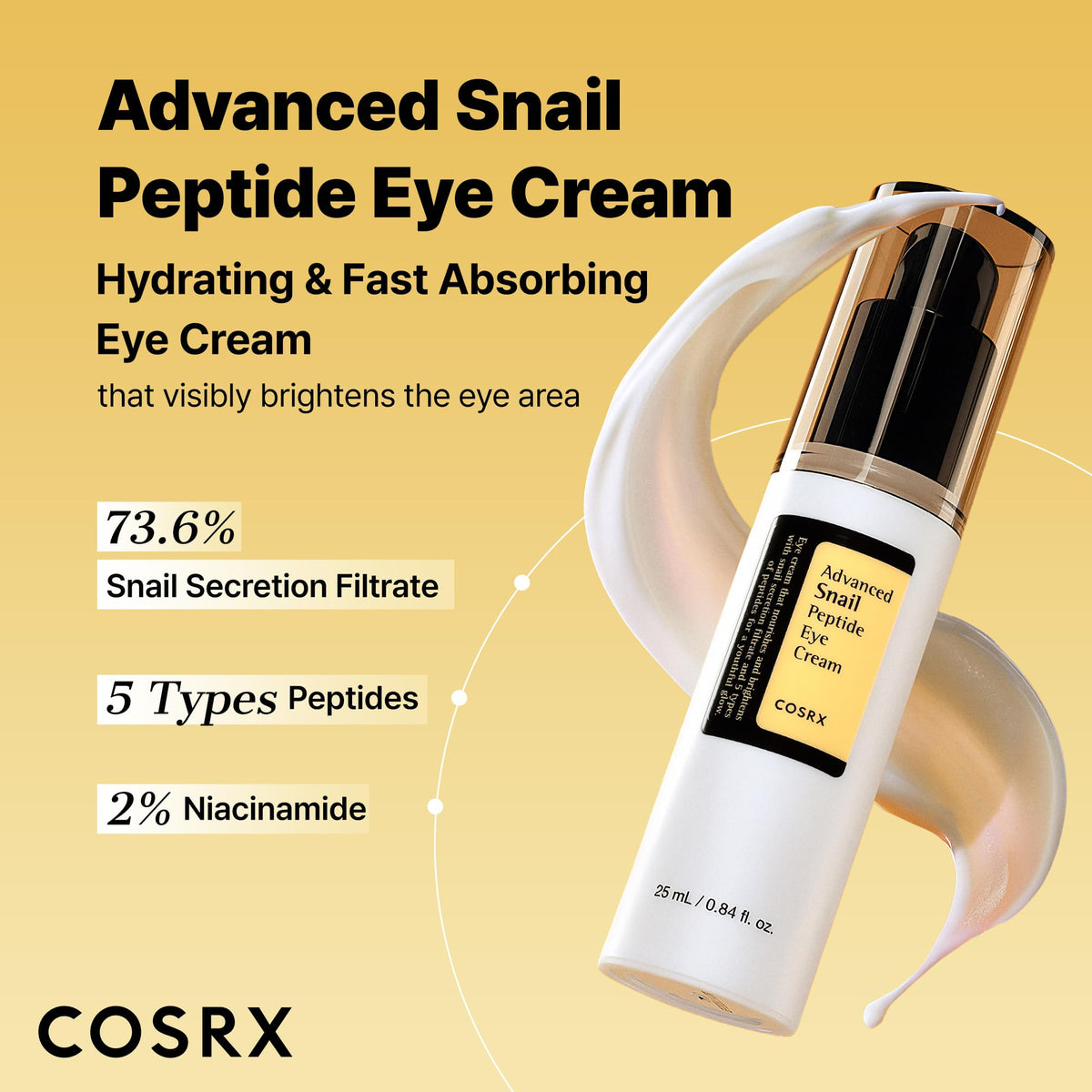 COSRX closeup of lotion texture highlighting lightweight absorption and finish