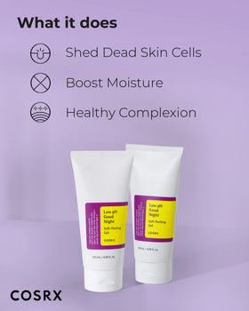COSRX gel on hand demonstrating soft texture and easy application for sensitive skin