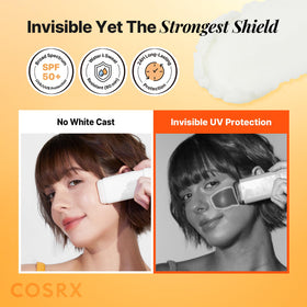 COSRX label detail highlighting key ingredients for antioxidant and hydrating benefit