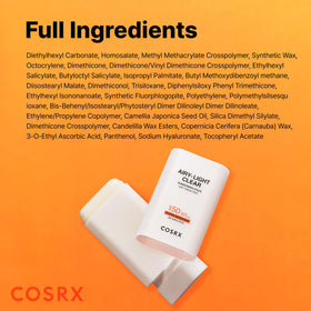 COSRX close view of matte finish on skin showing no white cast and oil control benefit
