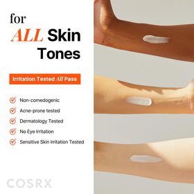 COSRX stick in hand showing 19g size for portability and travel convenience benefit