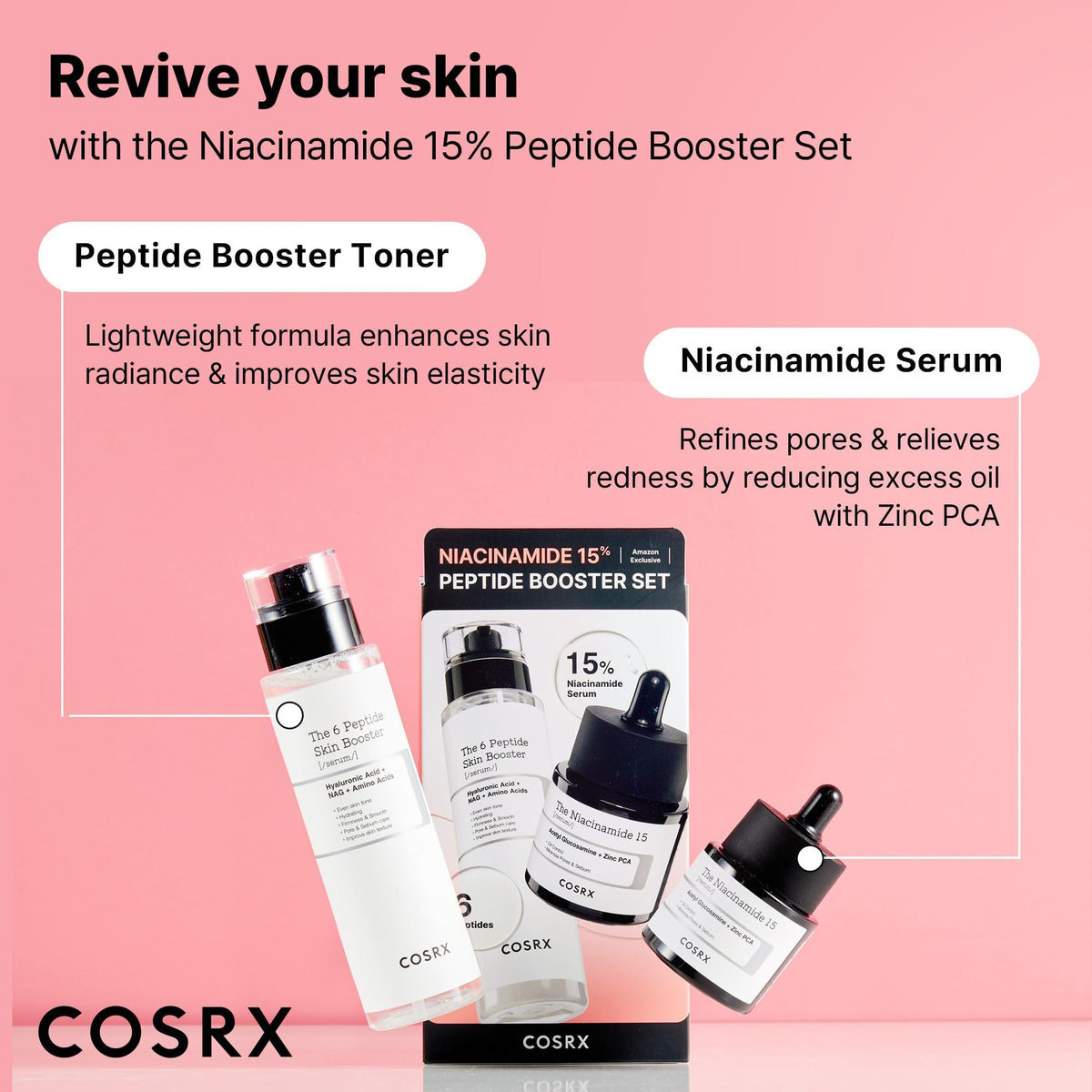 COSRX serum texture on fingertip showing lightweight absorbent formula