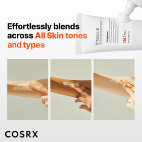 COSRX two tubes staged in a travel kit for beach and trip convenience