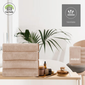 Cosy Family cloth in use removing eye makeup gently and protecting skin