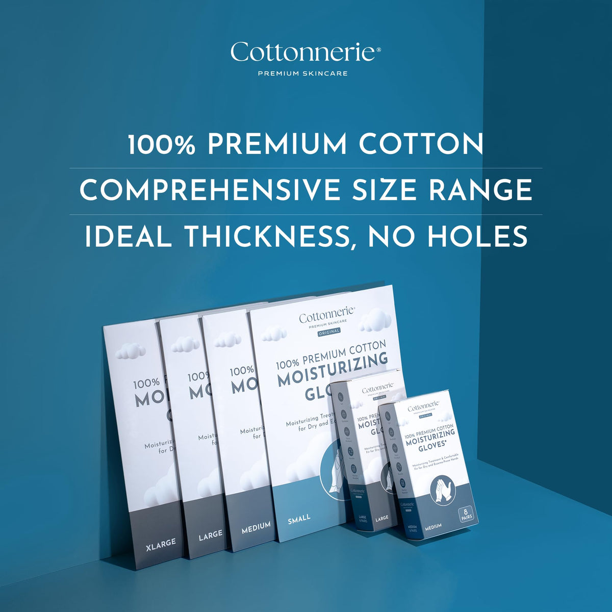 COTTONNERIE close knit cotton texture highlighting breathable comfort for sensitive skin