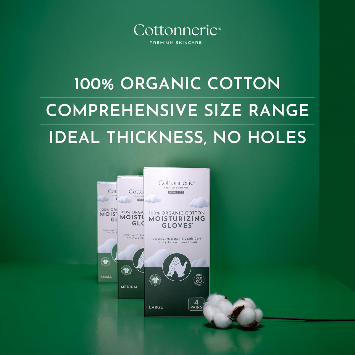 COTTONNERIE close-knit cotton texture highlighting breathable comfort