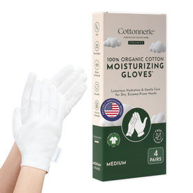 COTTONNERIE front packaging showing four pairs and medium size, promotes easy rotation