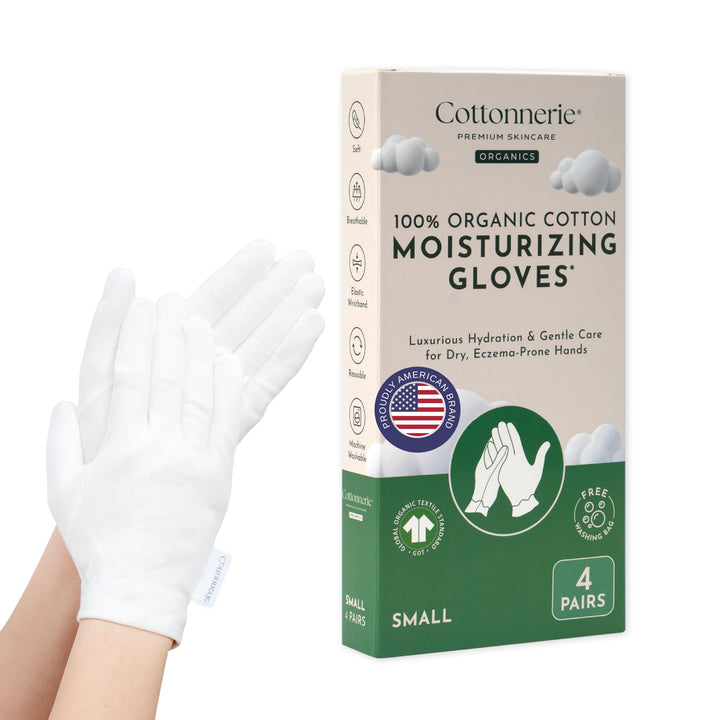 COTTONNERIE front packaging showing four pairs and organic cotton benefit