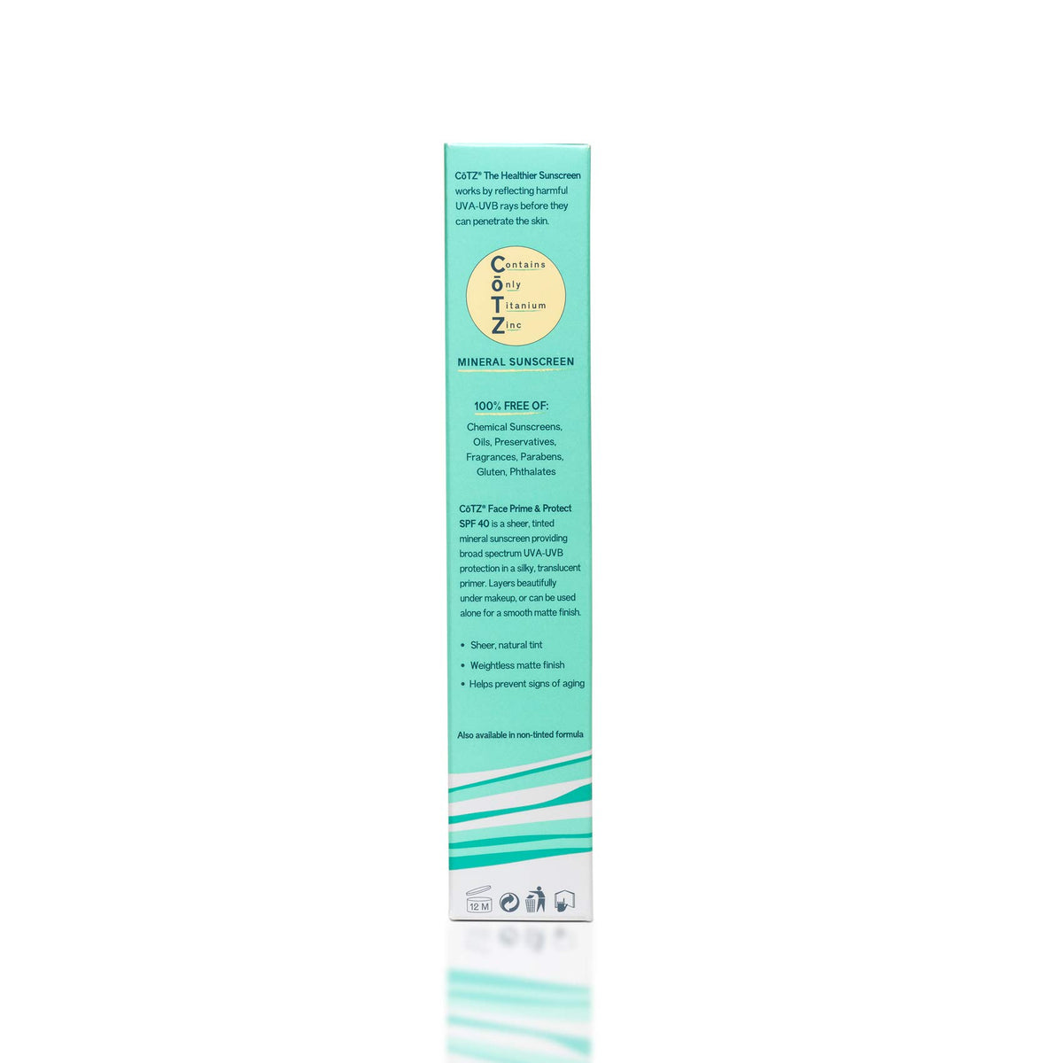 CoTZ gentle application near eye area showing comfortable wear