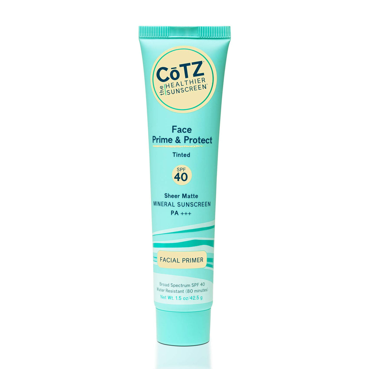 CoTZ front packaging showing SPF 40 protection and tint benefit