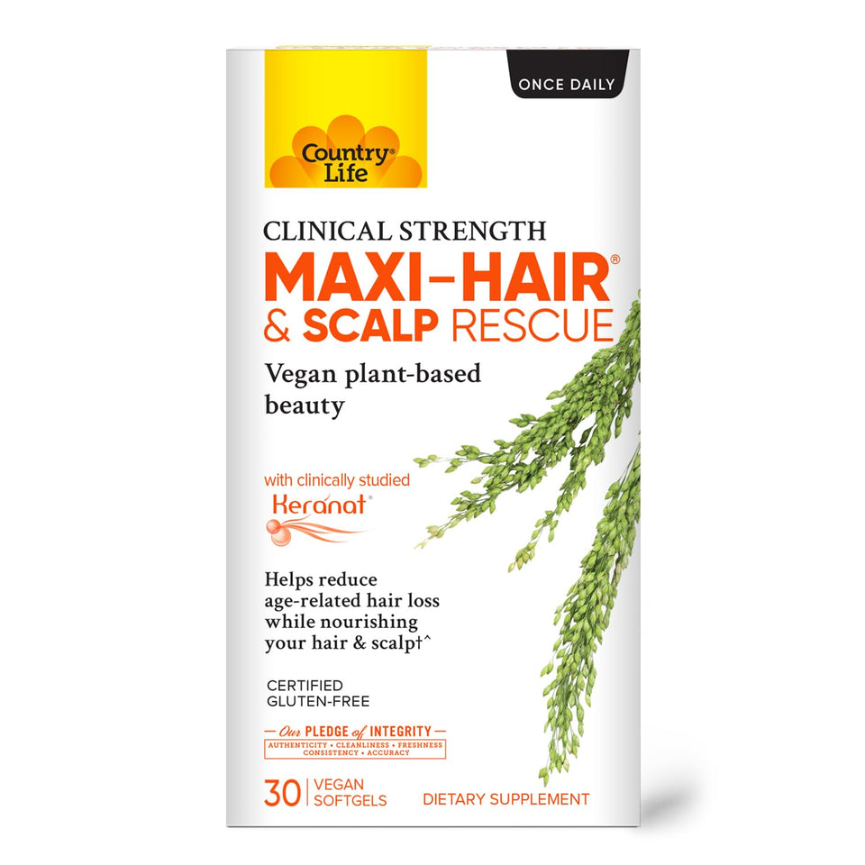 Country Life front packaging showing product benefits and clean-label design