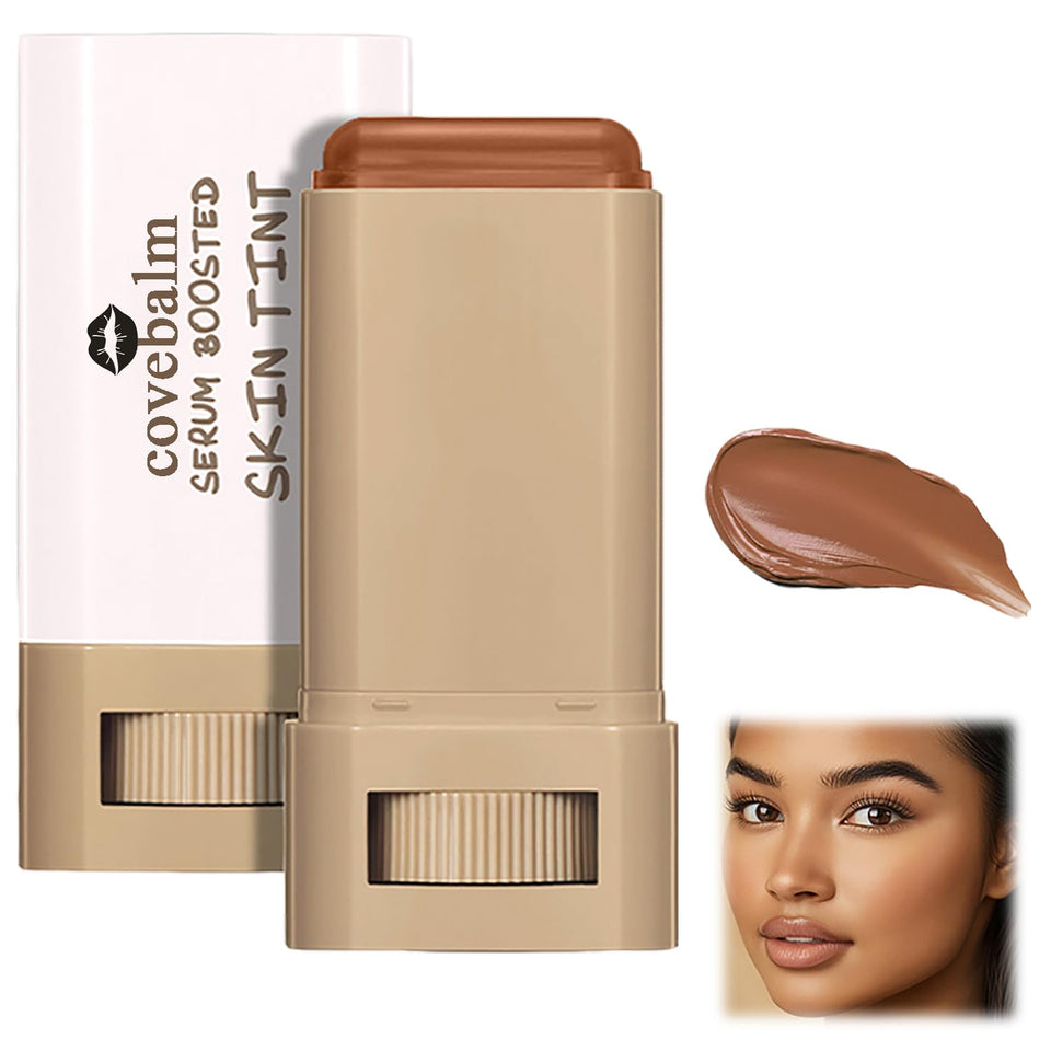 Covebalm front packaging showing shade #03 and travel-ready design benefit