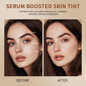 Covebalm stick applied to cheek illustrates buildable coverage and easy spot concealment
