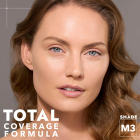 Cover FX swatches on arm showing M3 shade match and coverage payoff