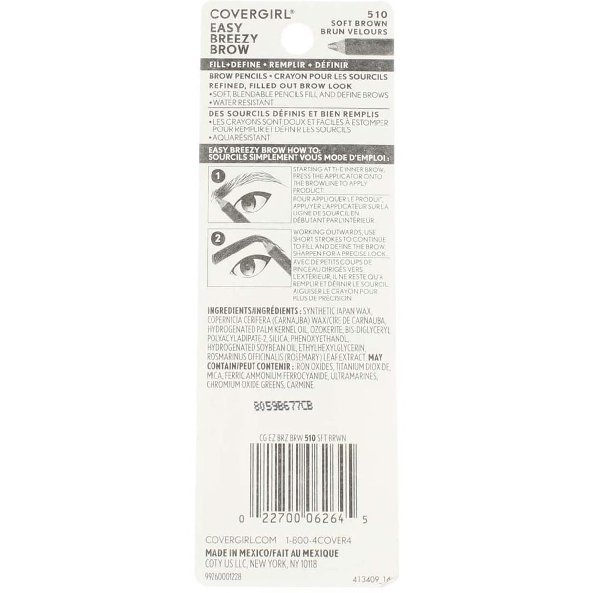 COVERGIRL close-up of pencil tip demonstrating precision and easy hairstroke benefit