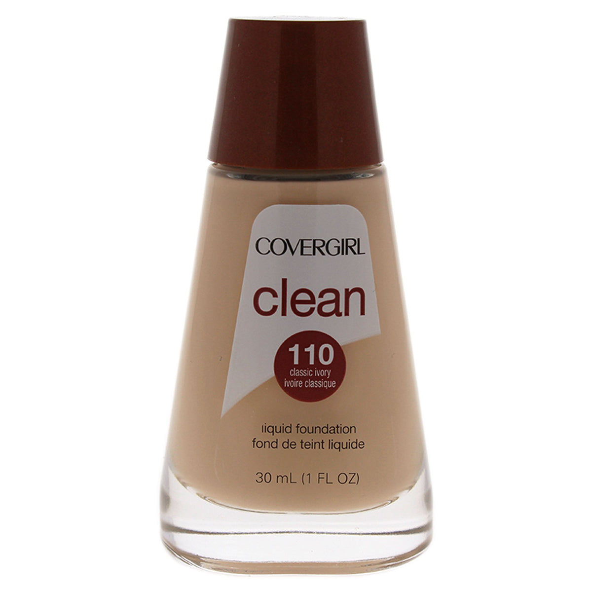 COVERGIRL front packaging of Classic Ivory showing lightweight coverage benefit