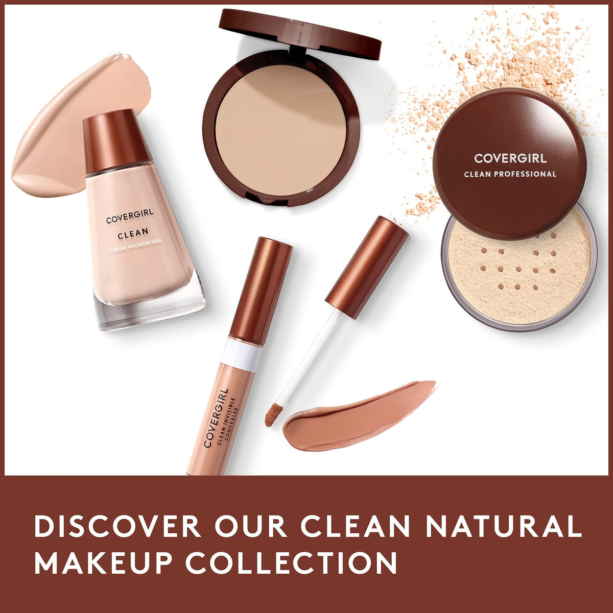 COVERGIRL worn in a lifestyle portrait showing natural-looking, breathable coverage