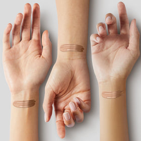 COVERGIRL swatch on skin demonstrating Classic Tan 160 blend and natural match