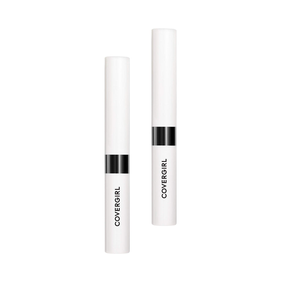 COVERGIRL clear top coat front packaging showing twin tubes and brand clarity