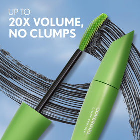 COVERGIRL mascara on eyelashes in use creates fuller defined lashes