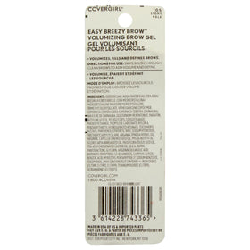 COVERGIRL precision wand applying volumizing gel for natural fuller brows