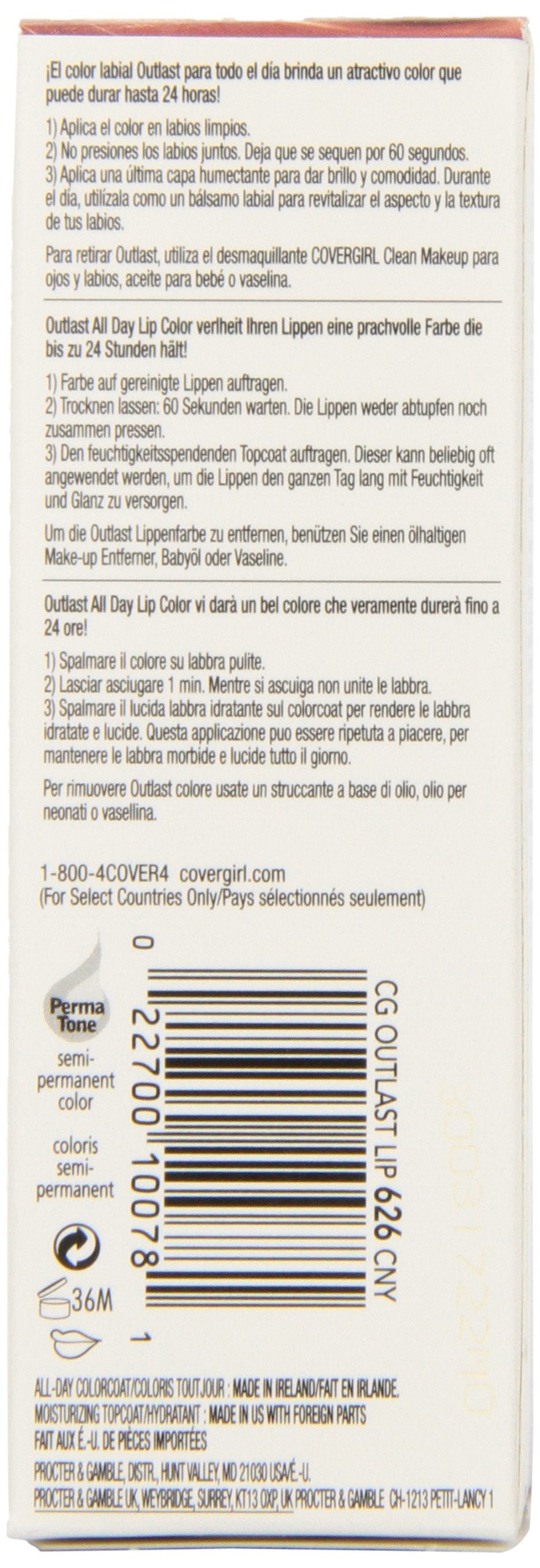 COVERGIRL swatch close-up highlighting Canyon 626 texture and true-to-tone payoff