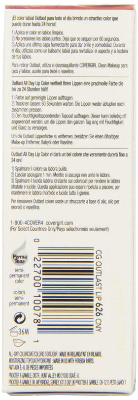 COVERGIRL swatch close-up highlighting Canyon 626 texture and true-to-tone payoff