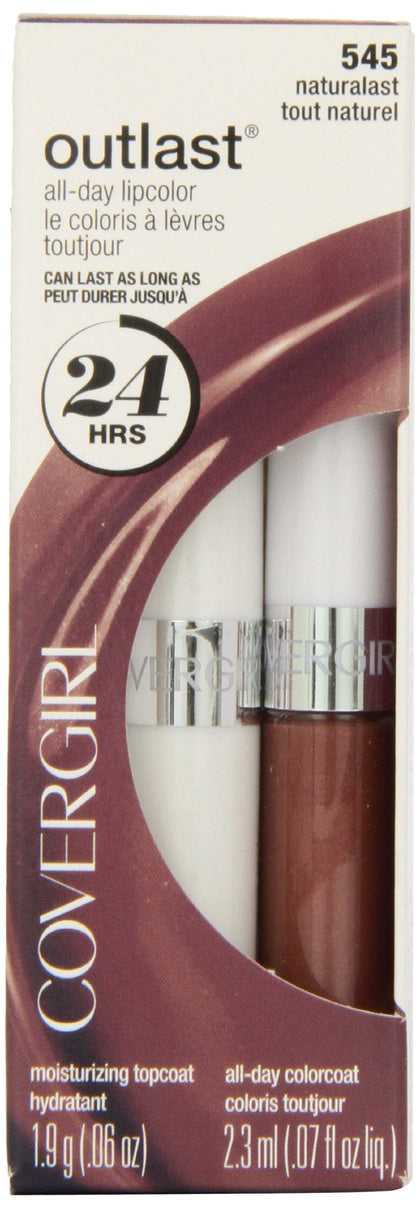 COVERGIRL Outlast front packaging showing product and shade for reliable color