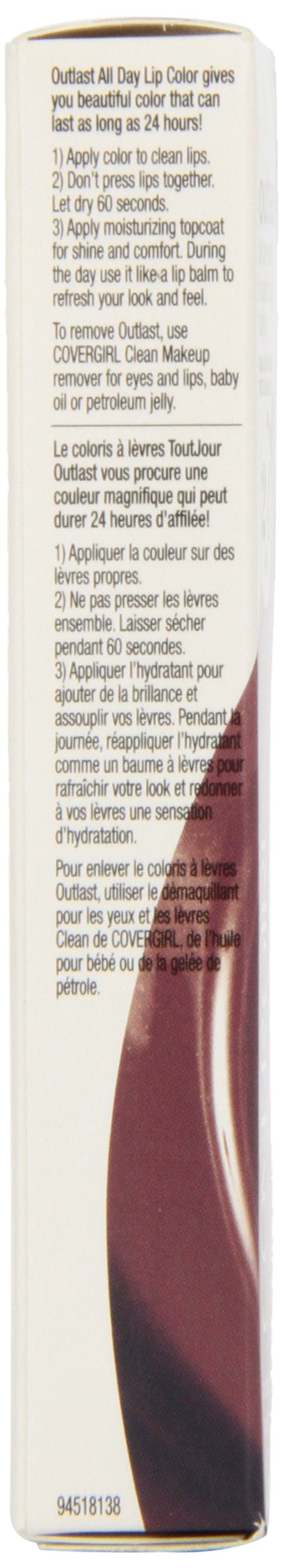 COVERGIRL Outlast held in hand in a lifestyle setting showing travel-friendly convenience