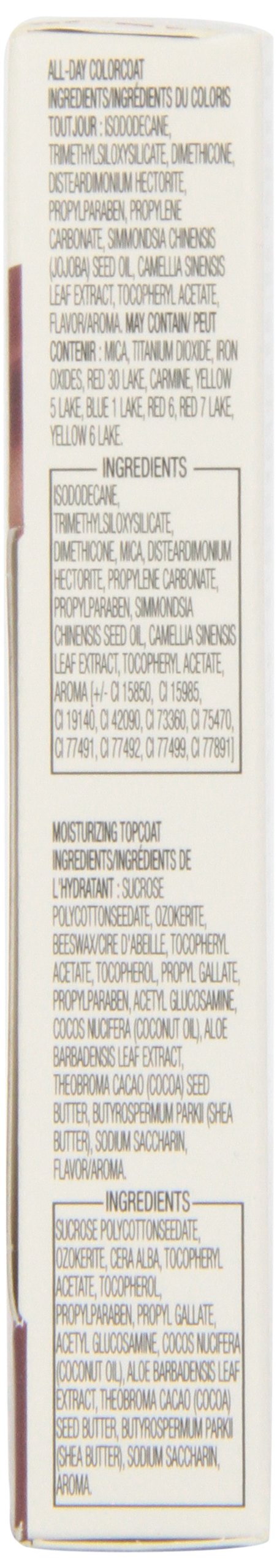 COVERGIRL Outlast topcoat texture close-up highlighting glossy moisturizing finish