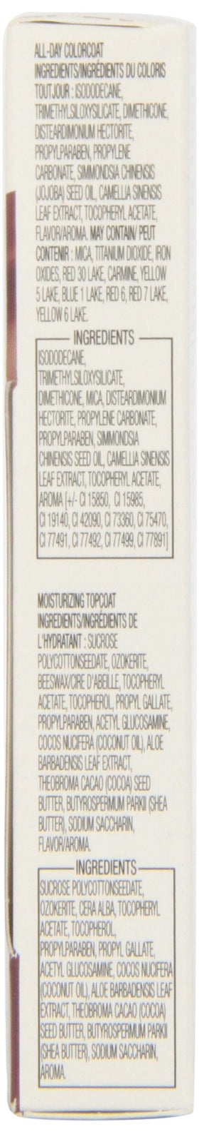 COVERGIRL Outlast topcoat texture close-up highlighting glossy moisturizing finish