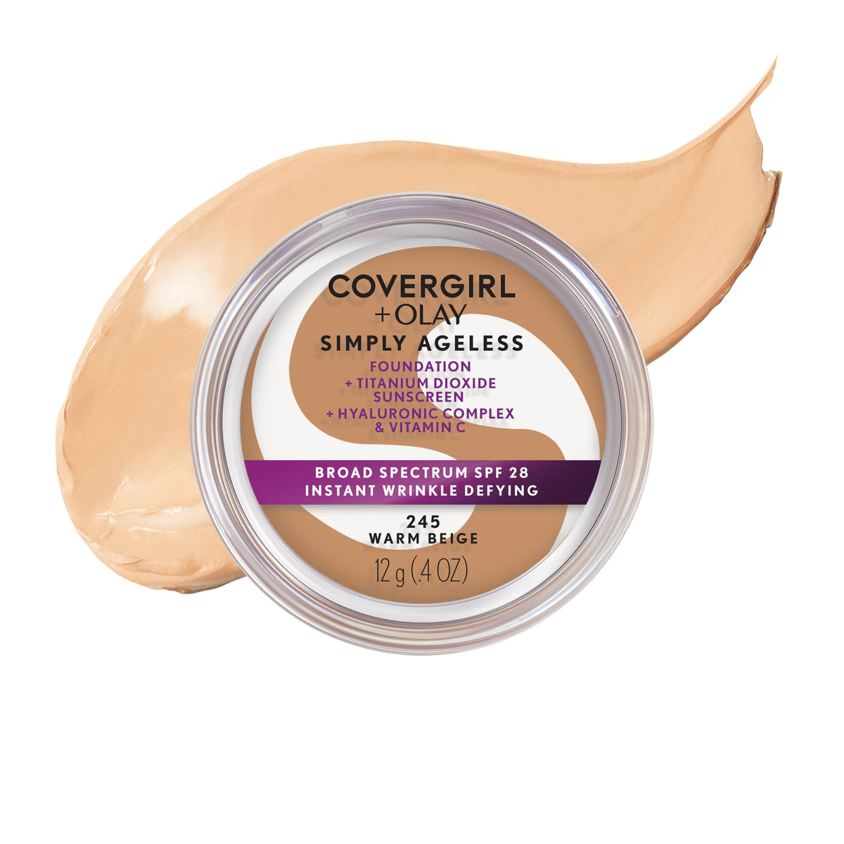 COVERGIRL front packaging showing bottle and shade for quick identification