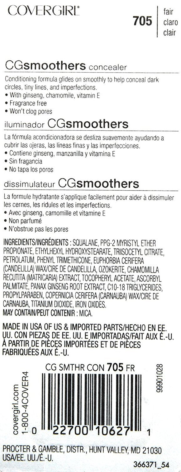 COVERGIRL concealer texture close-up illustrating smooth blendability and hydrating finish