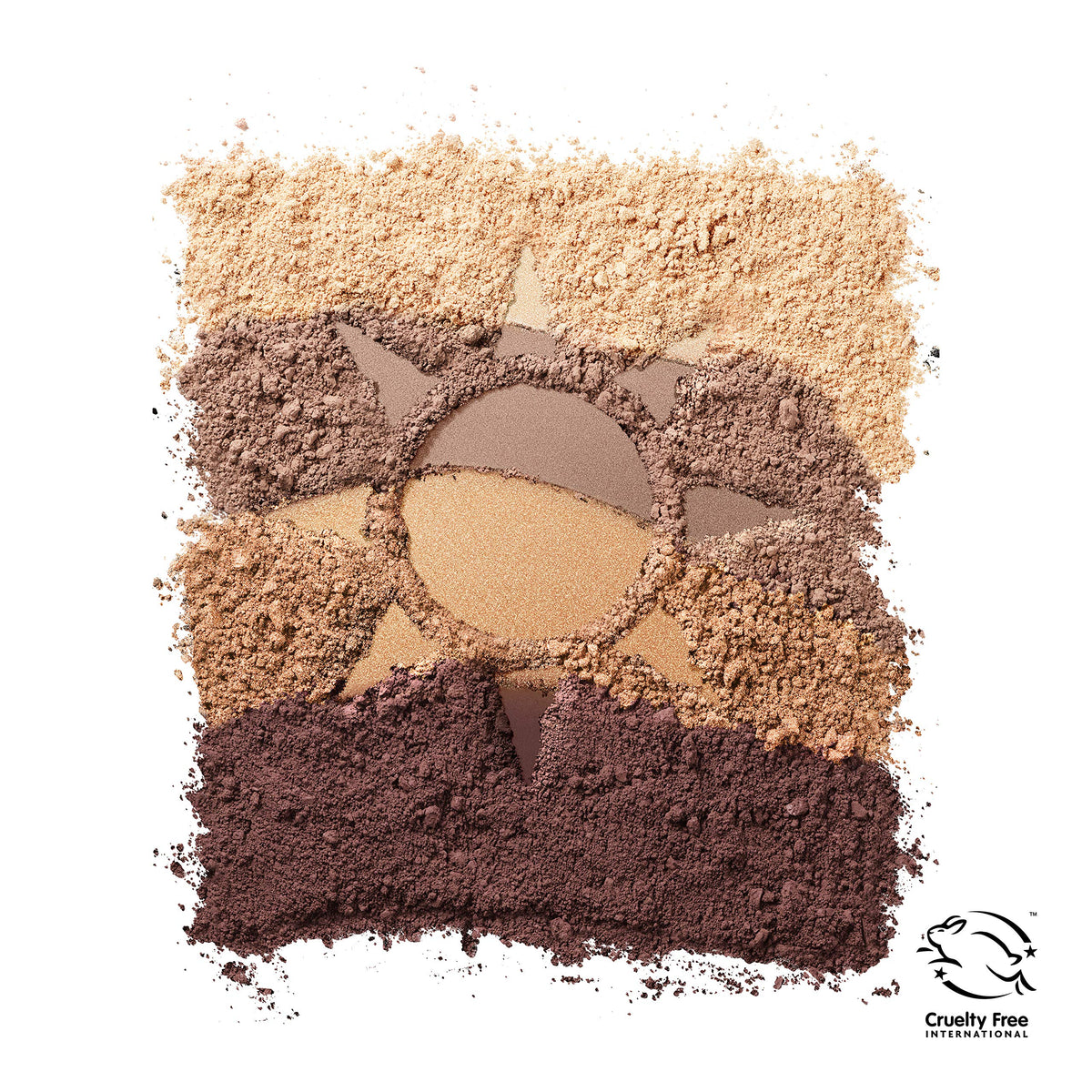 COVERGIRL truNAKED close-up of pan texture highlighting smooth, blendable pigment and crease resistance