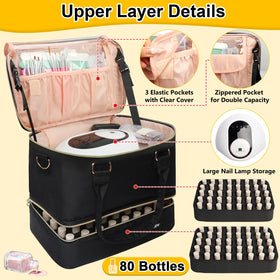 Covkev removable sponge inserts displayed to show 80-bottle capacity