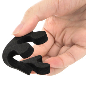 Covzoe toe separator in use during pedicure offering stable polish application