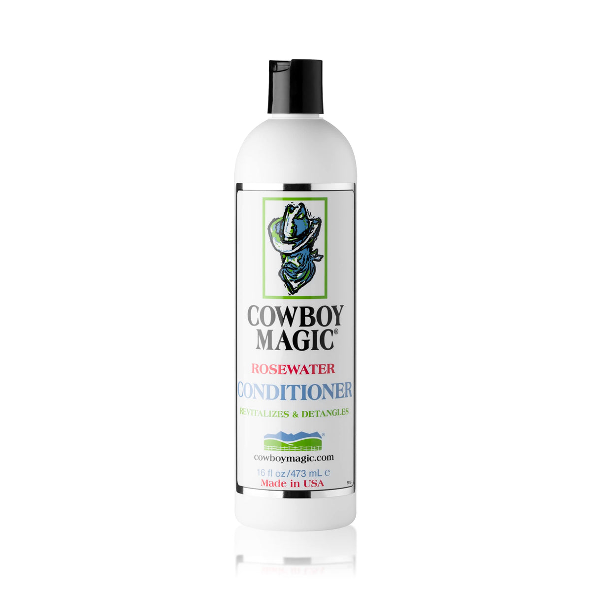 Cowboy Magic detangler being applied to hair showing instant slip benefit