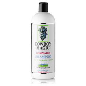 Cowboy Magic front label of 32 oz bottle showing product benefits and size