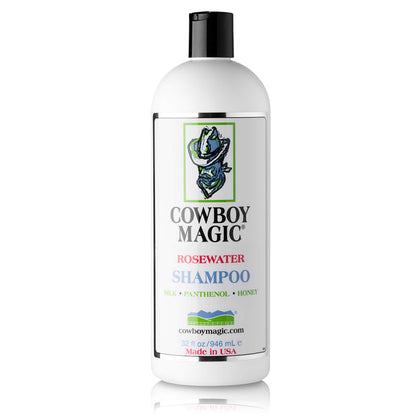 Cowboy Magic front label of 32 oz bottle showing product benefits and size