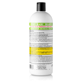 Cowboy Magic shampoo pouring into hand demonstrating easy-rinse and lather