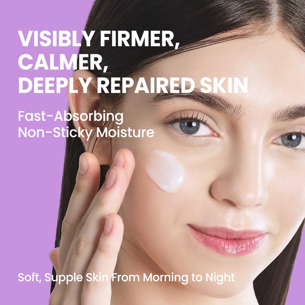 coxir cream texture close-up highlighting lightweight hydrating finish